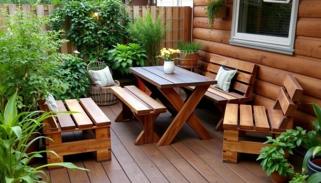 pallet furniture for small patio