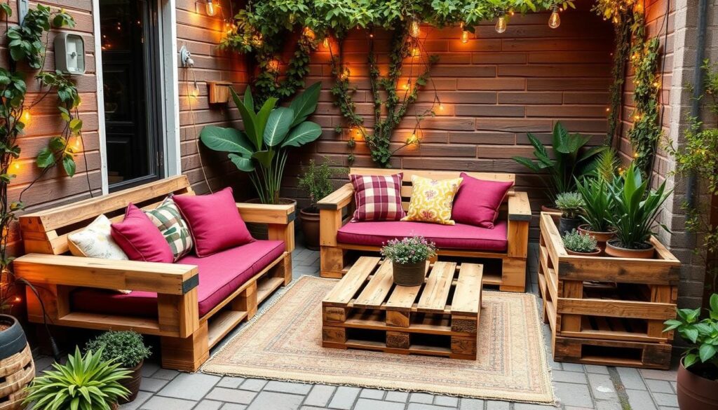 pallet furniture for small patio