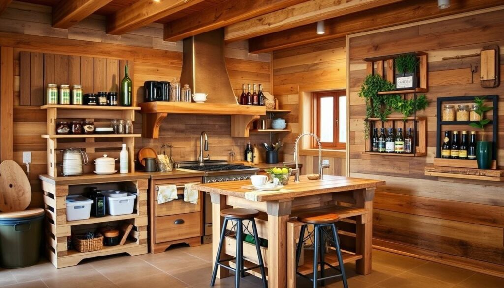 pallet furniture kitchen storage