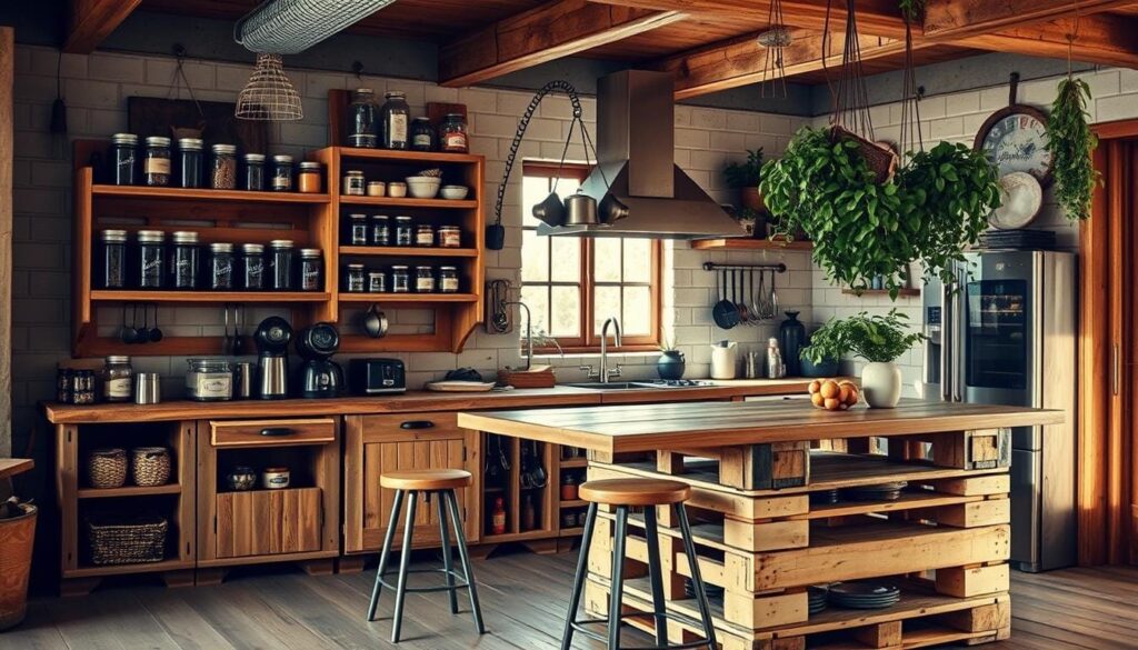 pallet furniture kitchen storage