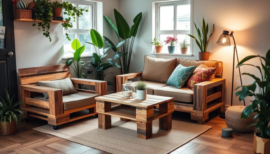 pallet furniture small spaces