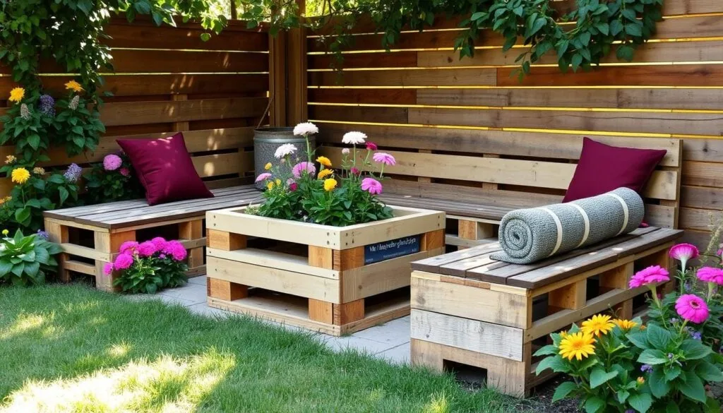 pallet garden furniture pallet garden furniture