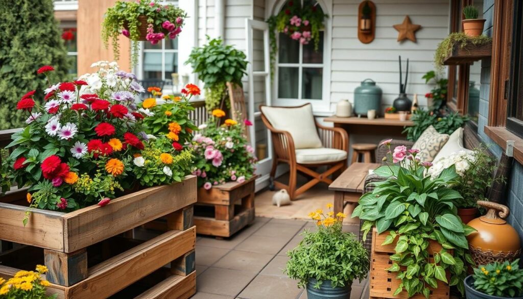 pallet planters for small balconies