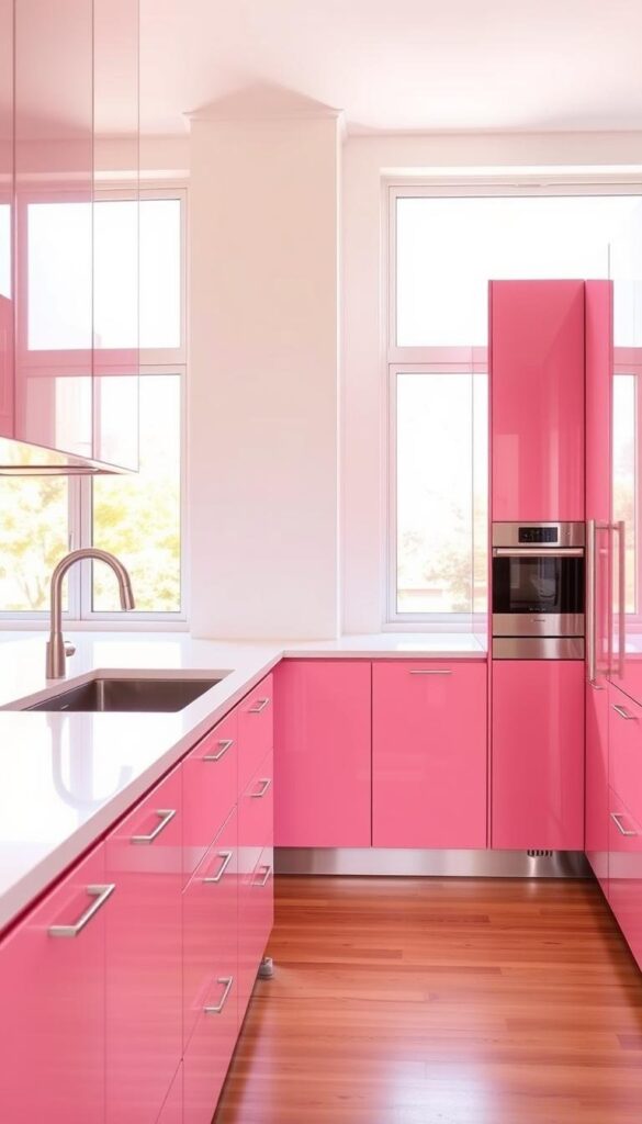 pink kitchen cabinets pink kitchen cabinets