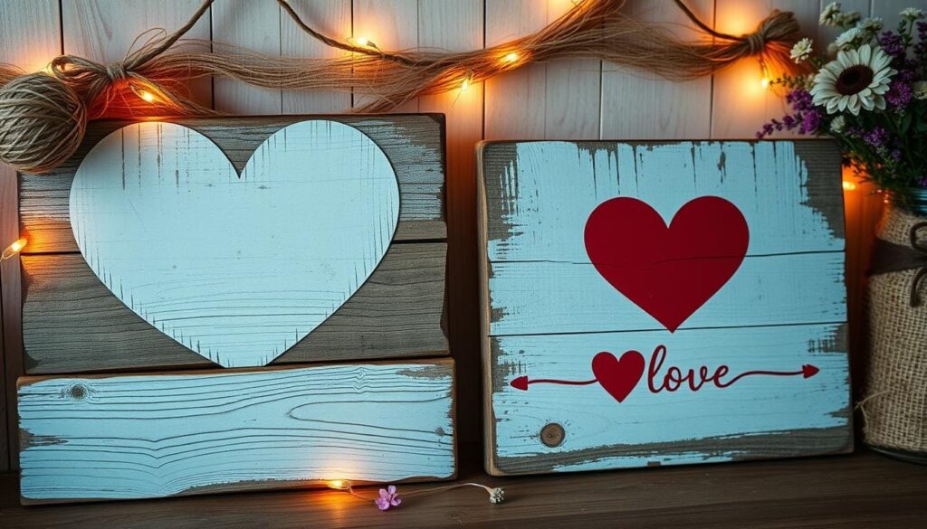 reclaimed wood Valentine signs reclaimed wood Valentine signs