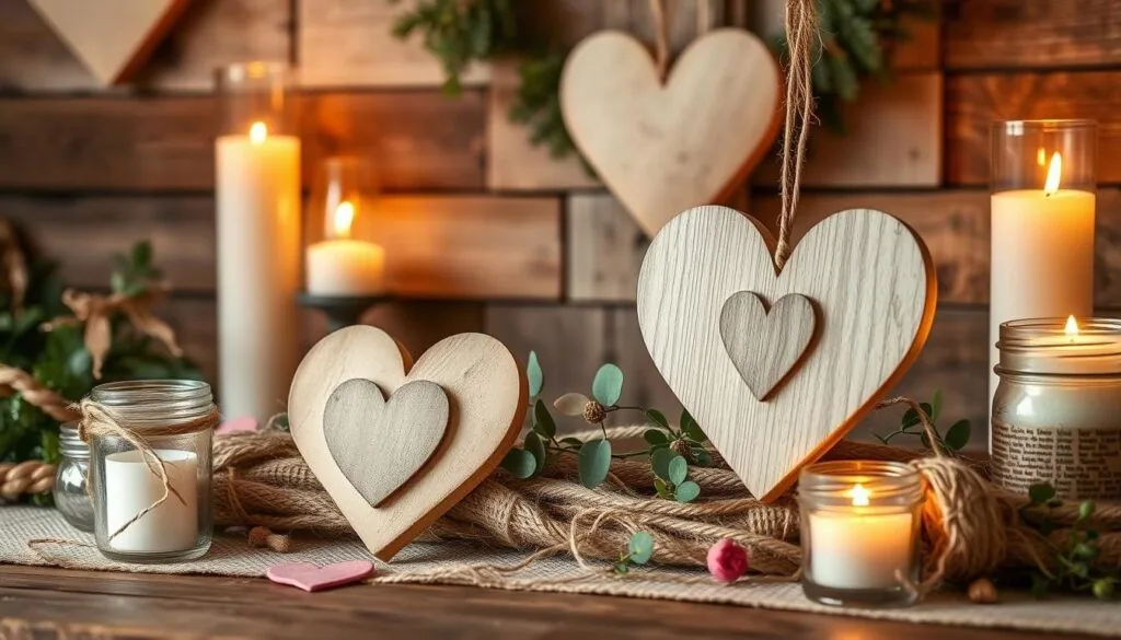 rustic Valentine decorations DIY