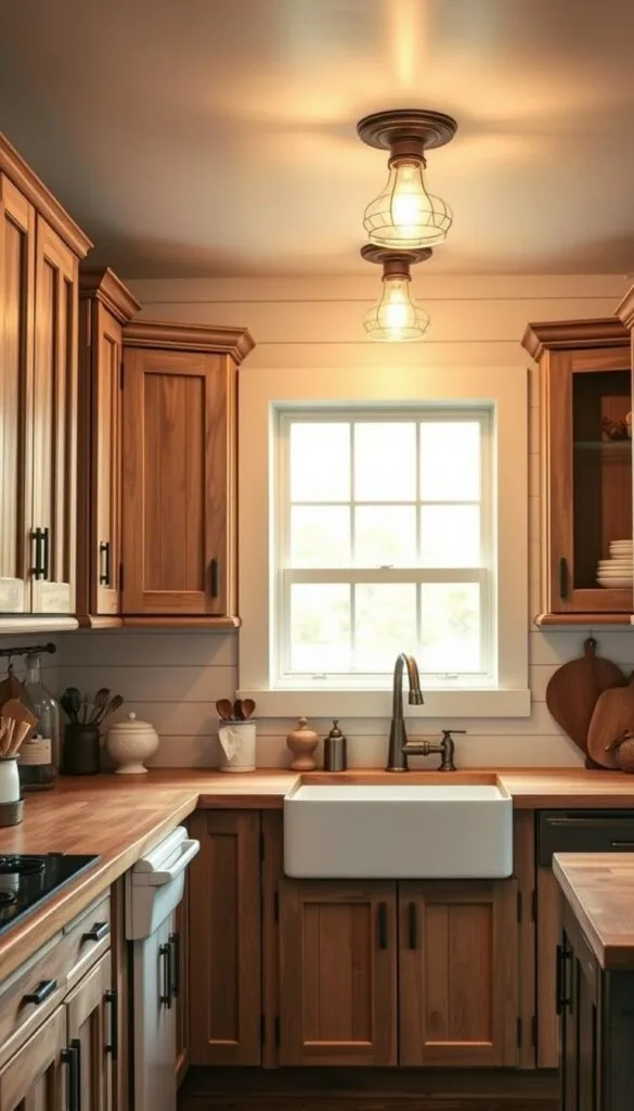 rustic farmhouse cabinets styles