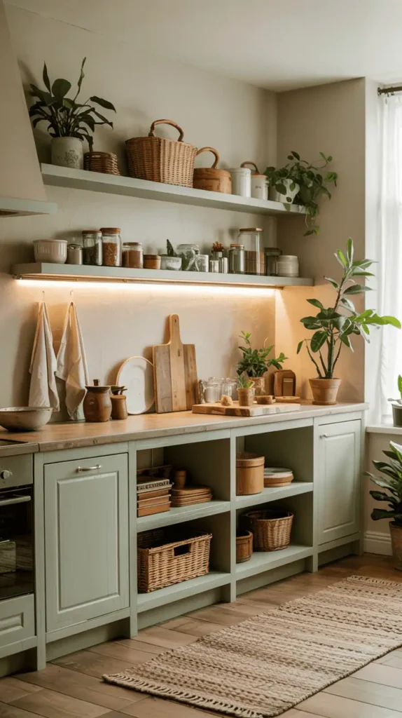sage green kitchen cabinets