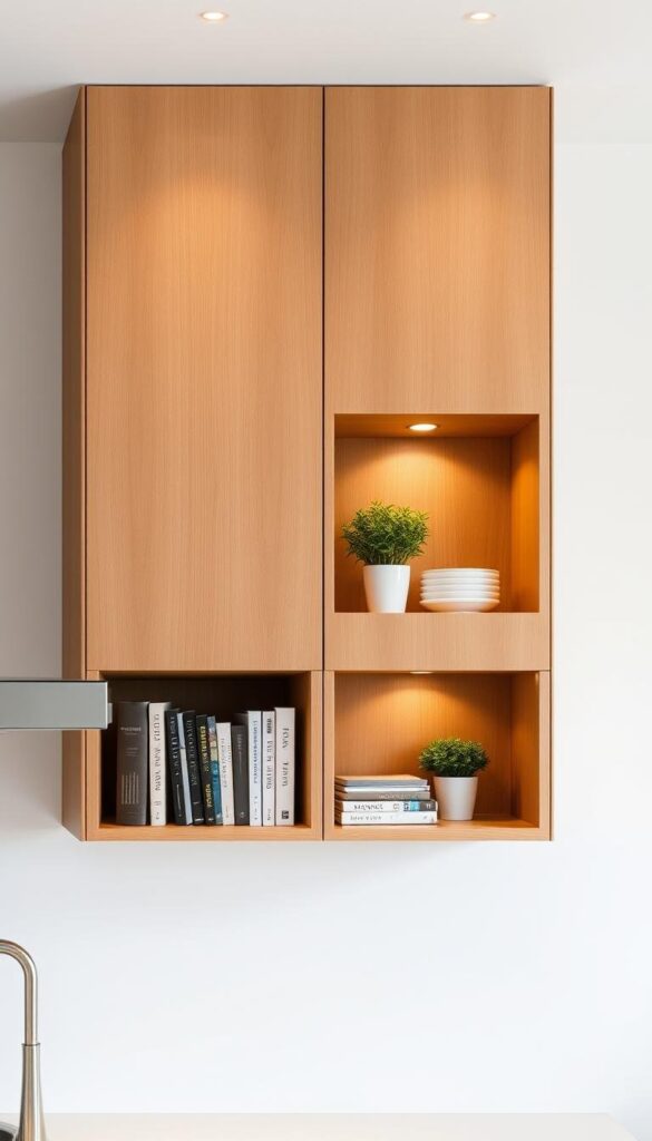 space-saving kitchen cabinets