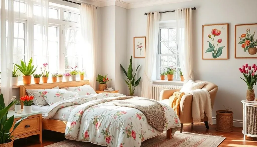 spring bedroom decor