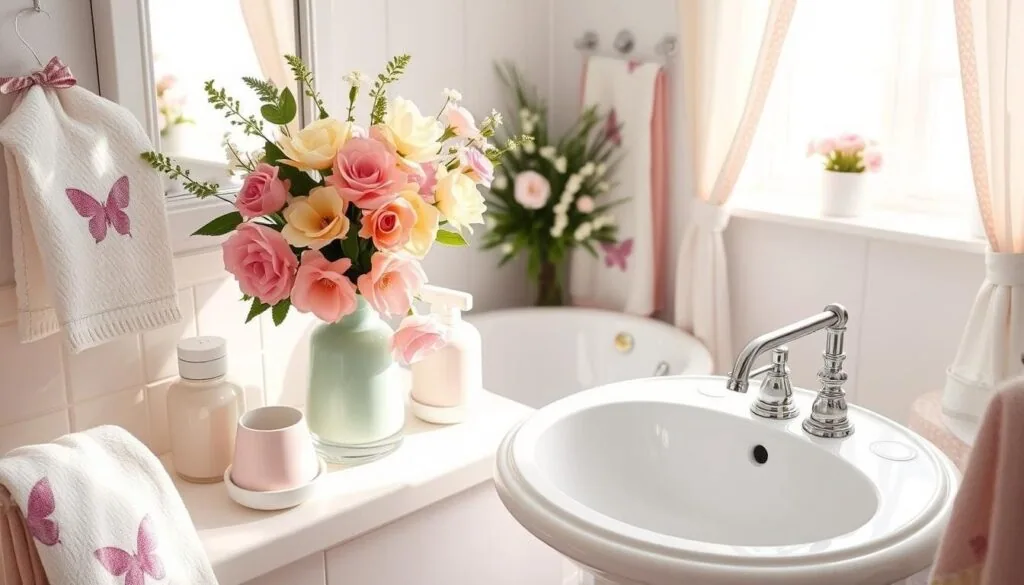 spring home decor bathroom