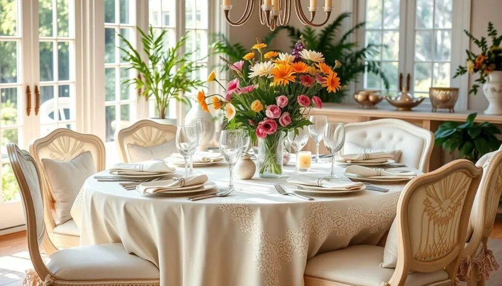 spring home decor dining room
