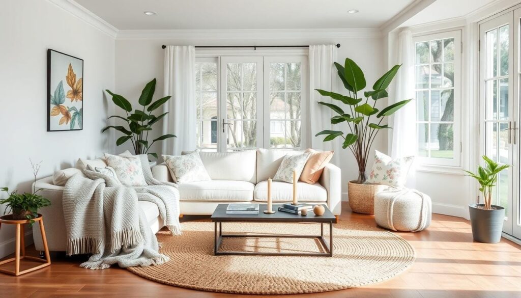 spring home decor living room textiles