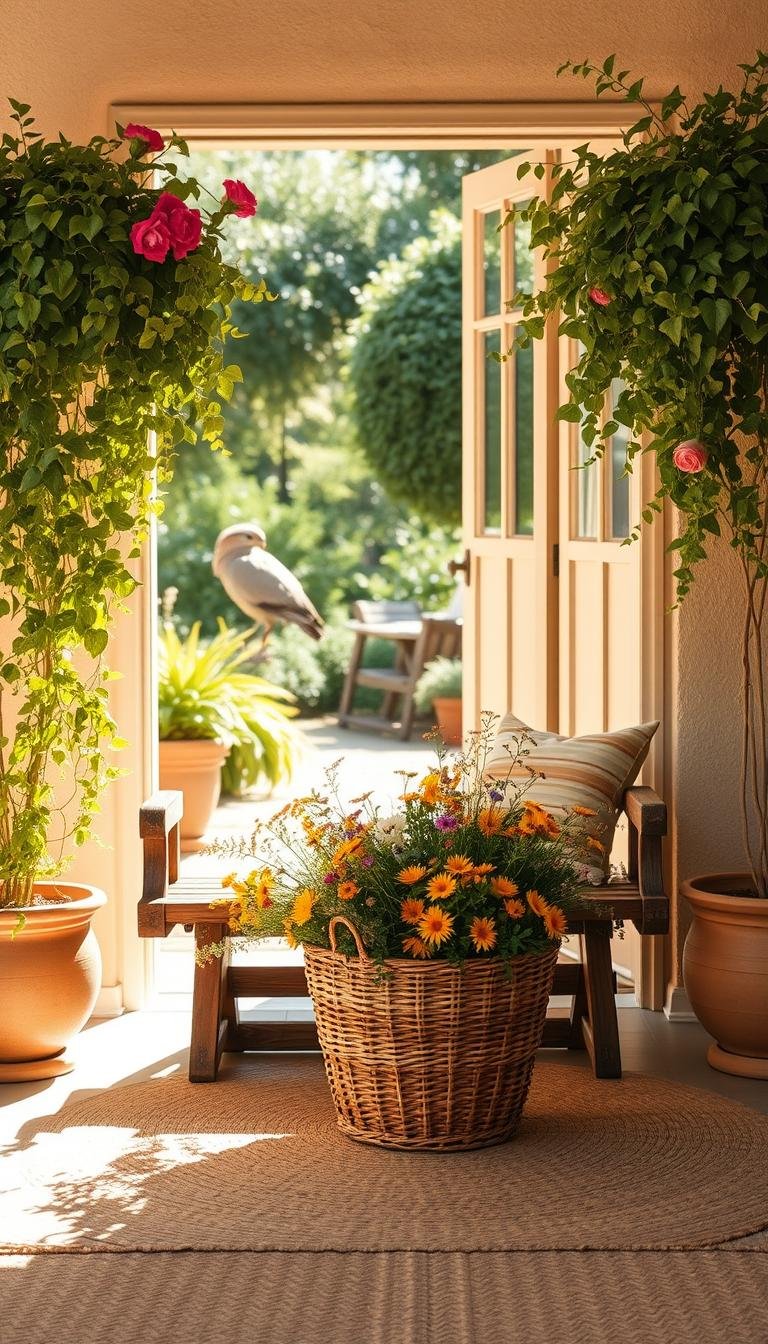 How to Style a Welcoming Summer Entryway with Minimal Effort