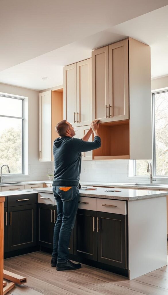 two tone kitchen cabinets installation tips