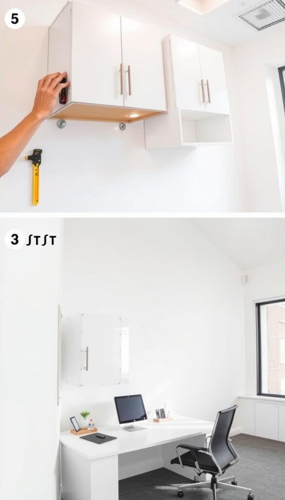 wall-mounted office cabinets installation steps wall-mounted office cabinets installation steps