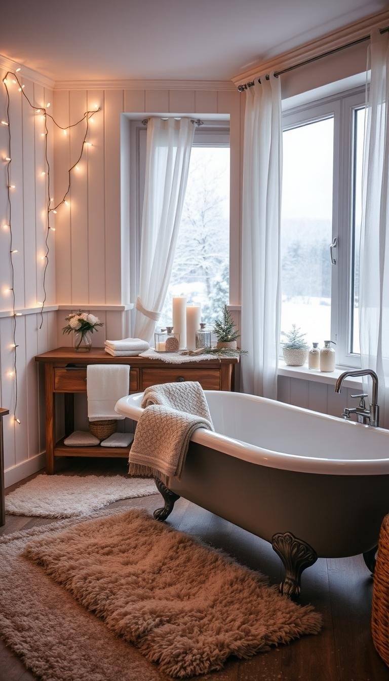 Bathroom Decor Ideas to Make Winter Mornings a Little Nicer