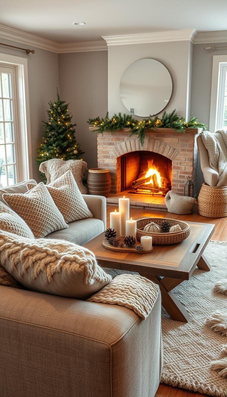How to Style a Winter Living Room That Feels Warm Without Being Heavy