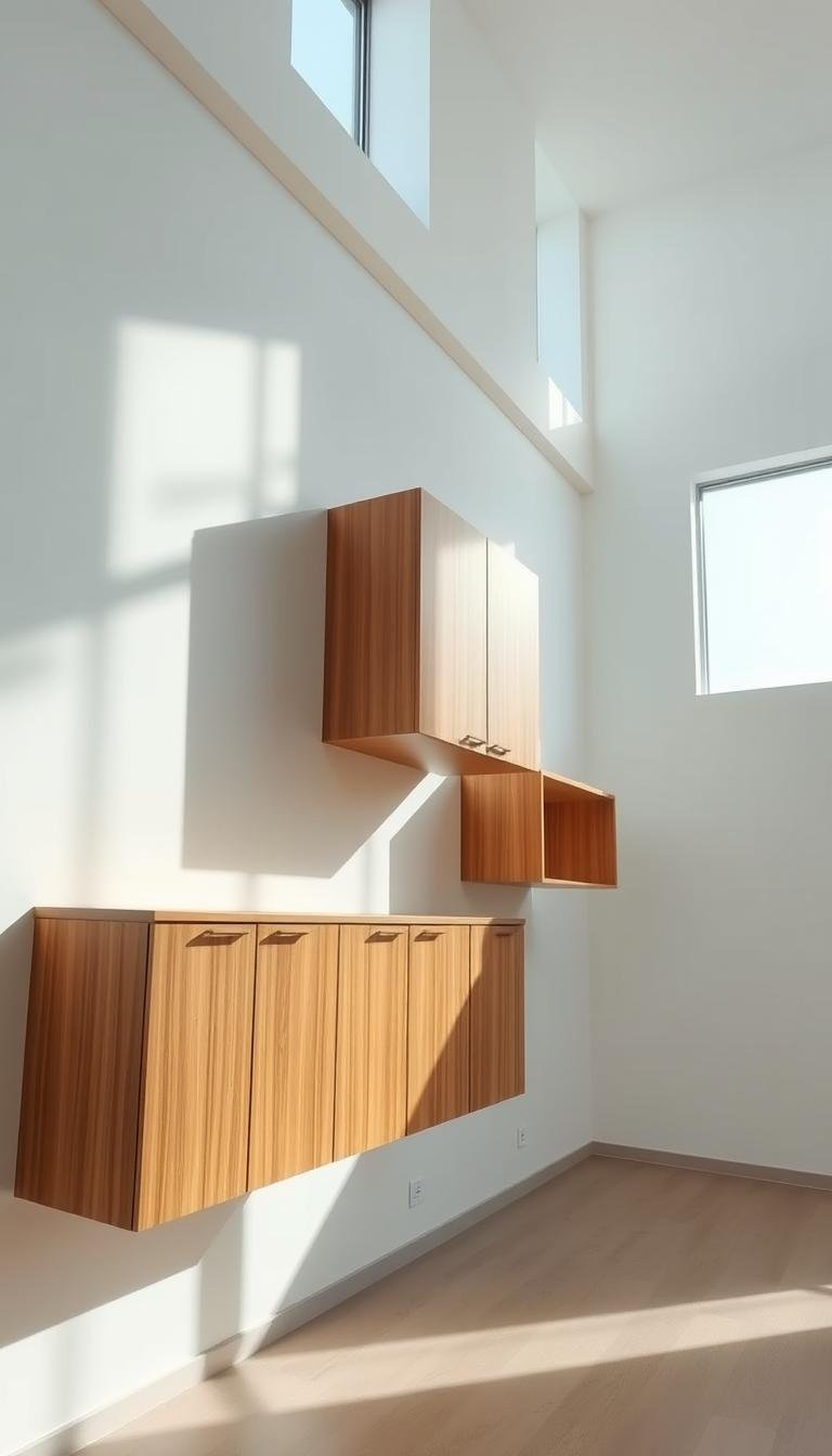 Wood Floating Cabinets: Stylish Storage Solutions
