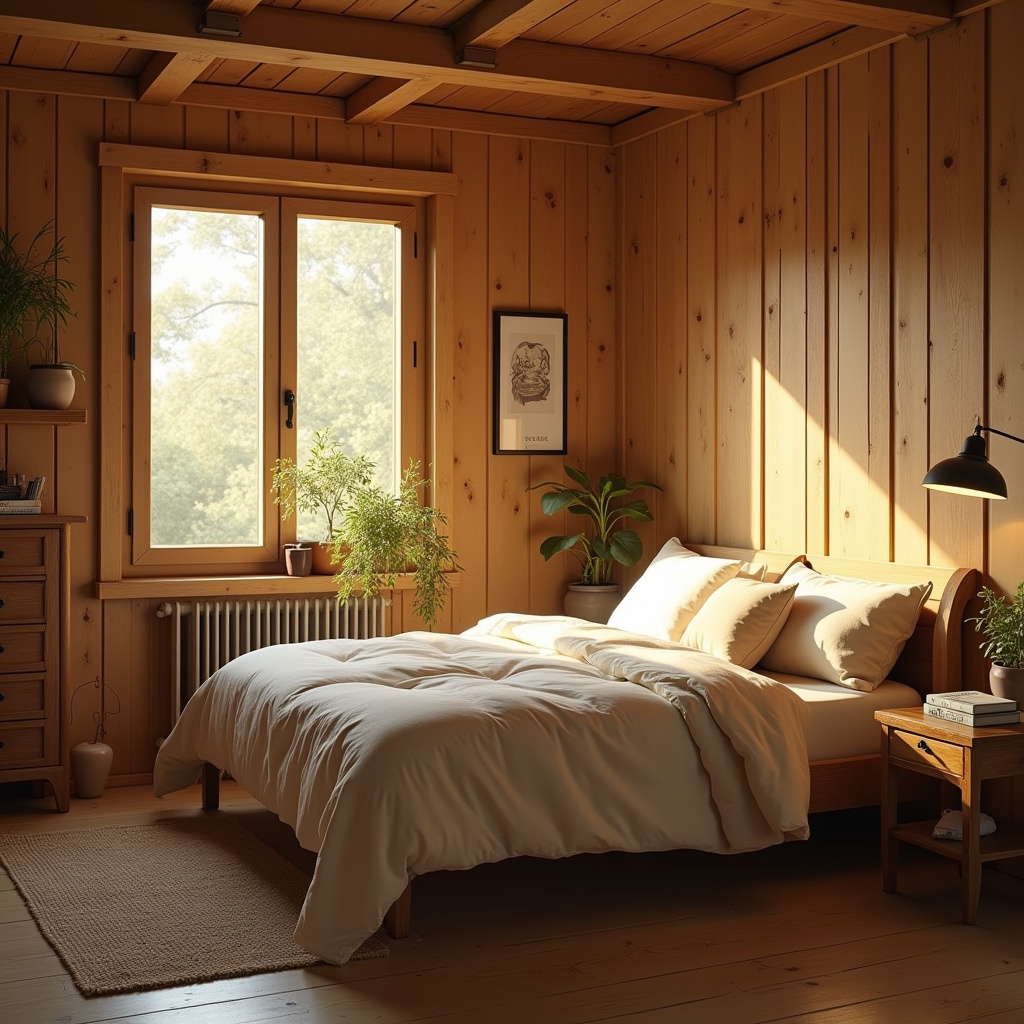 15 Wood Paneling Ideas for a Warm Rustic Bedroom