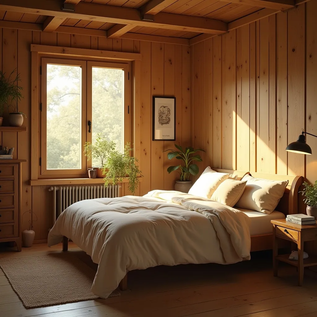 15 Wood Paneling Ideas for a Warm Rustic Bedroom
