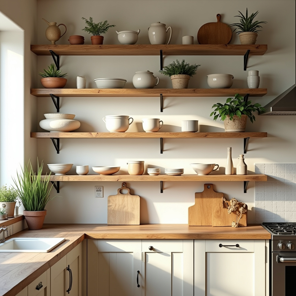 20 Wood Shelf Ideas for Your Kitchen That Work Hard