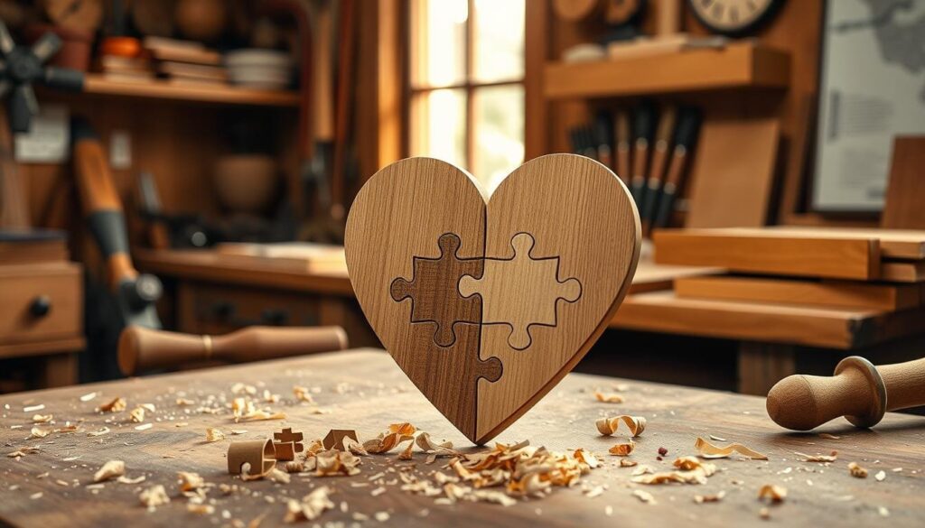 wooden heart puzzle DIY wooden heart puzzle DIY