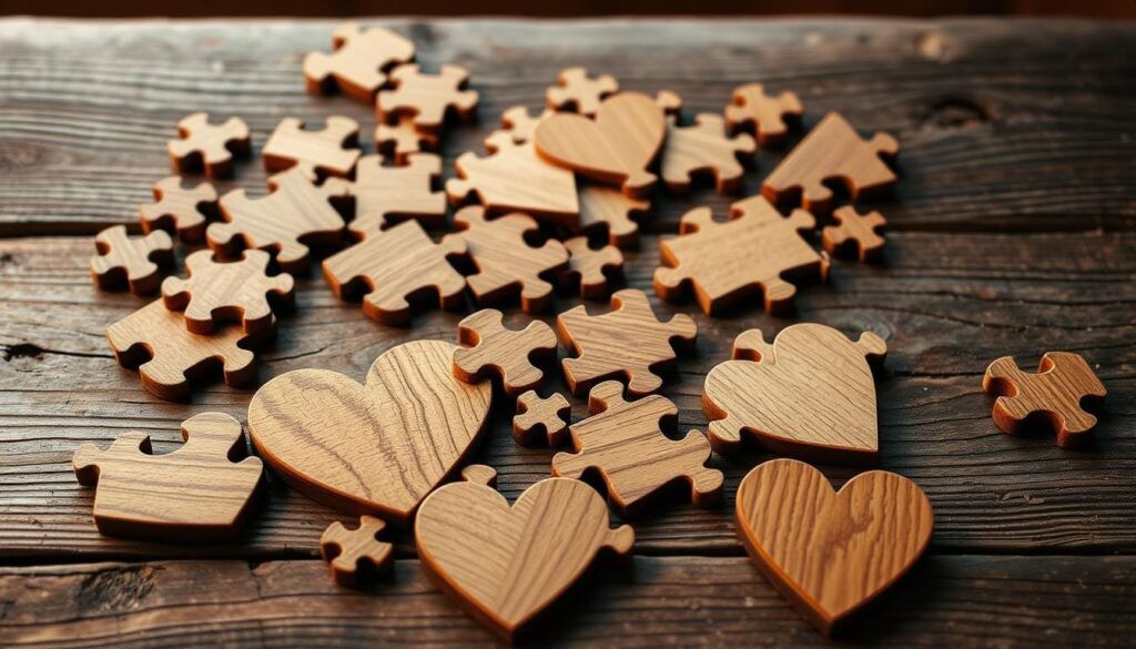 wooden heart puzzle assembly wooden heart puzzle assembly