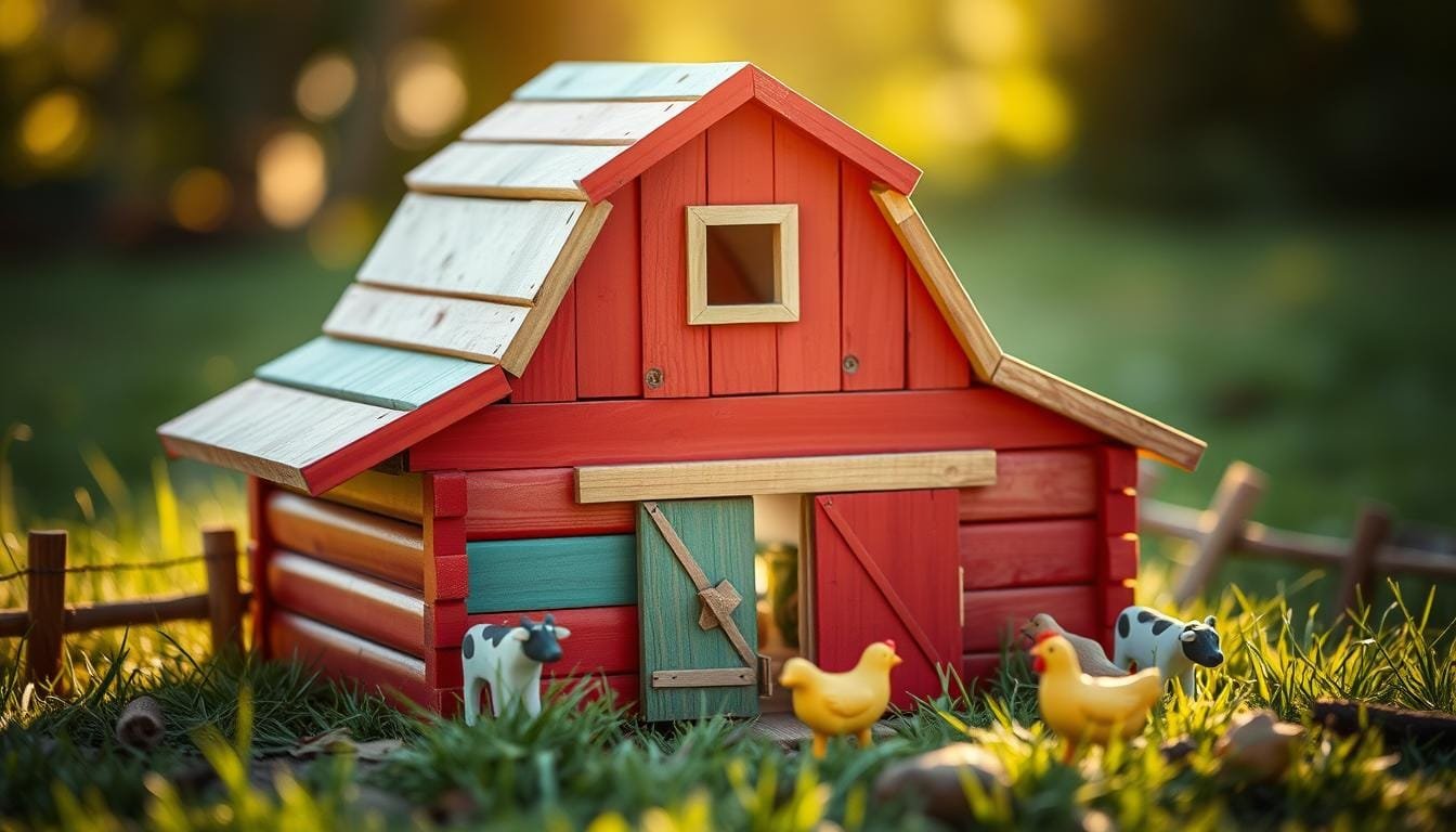 Simple Wooden Toy Barn DIY Using Scrap Wood