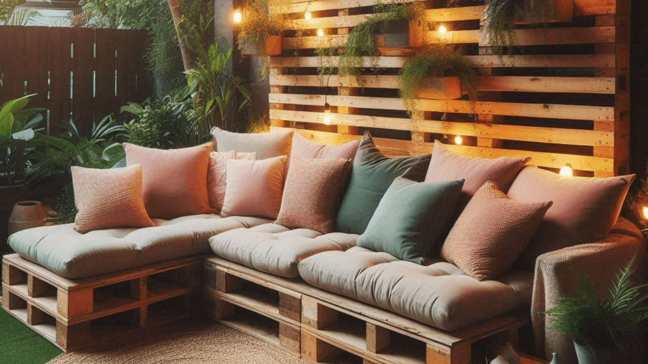 DIY Pallet Lounge Sofa Set: Transform Your Outdoor Space on a Budget 🌞