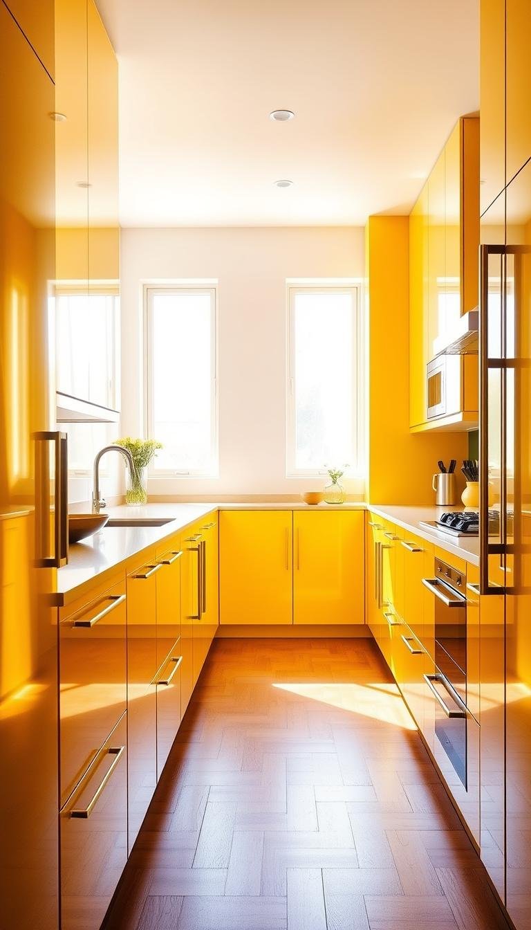 Transform Your Kitchen with Vibrant Yellow Cabinets